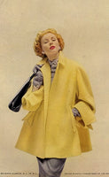 wool flare skirt lemon yellow aqua girl