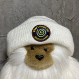What's going on ? Pretty good knit beanie cap hat white