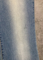 rhinestone bijou studs flare jeans bow silver blue