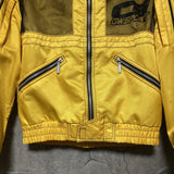 breathable mesh nylon jacket gwsport motorcycle goldwin yellow black