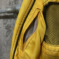 breathable mesh nylon jacket gwsport motorcycle goldwin yellow black