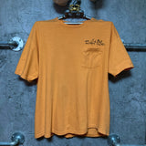 Hong Kong grouper printed T-shirt moray eel skull shark saltlife orange