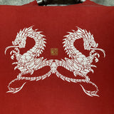 old Stussy dragon printed T shirt fresh gear tag red STÜSSY