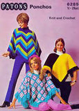 hoodie poncho cape coat colorful knit fringe