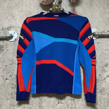 padded ski sweater blue
