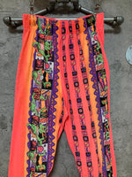 80s iguana pattern pants