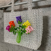 handmade flower bijou bag