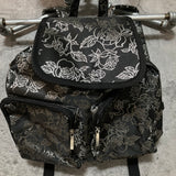 rose backpack black silver