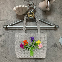 handmade flower bijou bag