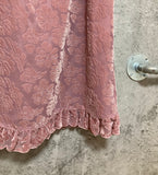 pink velour dress
