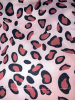 leopard pattern skirt pants pink