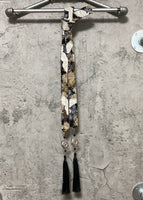 chinese crane hair accessory bow ribbon black