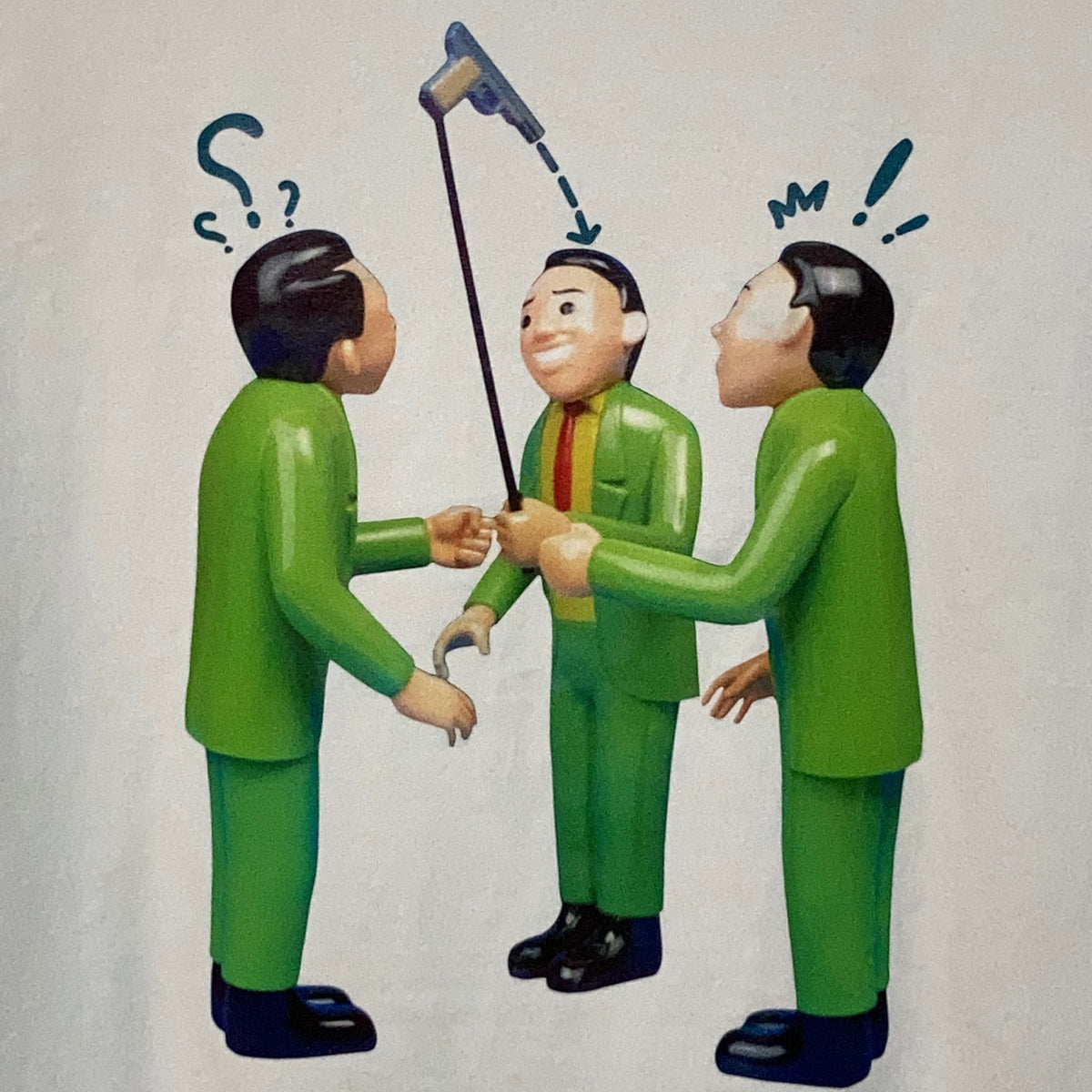 Joan Cornella Selfie Gun T-shirt green white – 雑居ビル