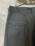 zipper pocket pants black