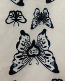 KOKORO dress butterfly white black