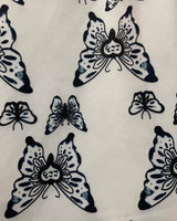 KOKORO dress butterfly white black