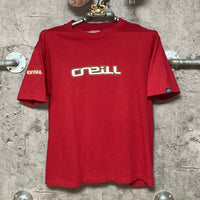 o'neill logo printed T shirts red