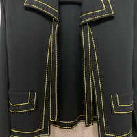 stitched knit bow tie cardigan andre luciano