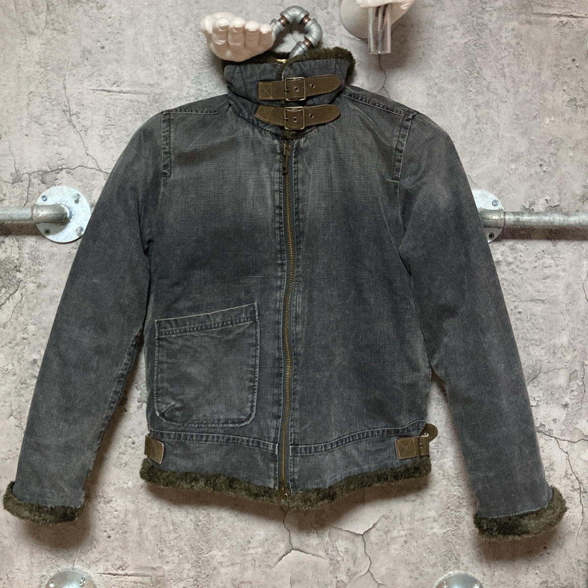 Johnbull b-3 bomber jacket gray – 雑居ビル
