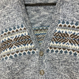 knit cardigan marble gray