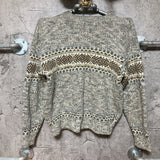 knit cardigan marble gray