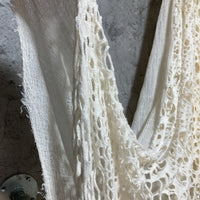 claudio cutuli unique mesh scarf white