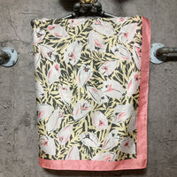 floral pattern scarf pink yellow