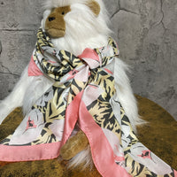 floral pattern scarf pink yellow