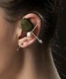 cross earcuff(clear color)