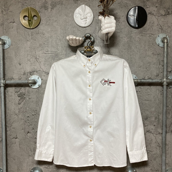 Gate keepers embroidered long sleeve shirt white Houston livestock show and rodeo