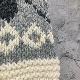 Cowichan sweater zip up cardigan gray knit