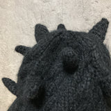 spike beanie knit watch cap black