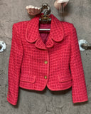 pink skirt suit jacket skirt two piece set