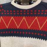 icelandic knit sweater boys be traditional red navy white