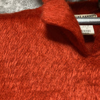 katharine hamnett london mohair knit top orange