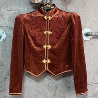 china jacket red gold