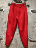 asics track pants sweatpants red white