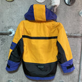 ski two piece set kids jacket pants suit jumpsuit hoodie snowboad yellow blue purple