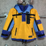 ski two piece set kids jacket pants suit jumpsuit hoodie snowboad yellow blue purple