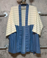 CD stripe kimono robe