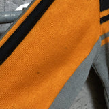 elbow padded ski racing knit sweater orange