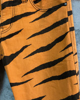 tiger skinny pants RNA slang orange black