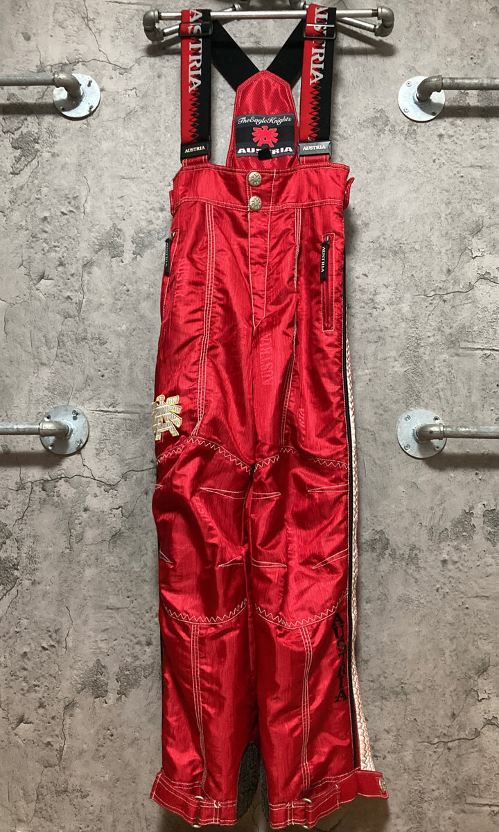 red ski pants jumpsuit Asics Austria The Eagle Knight – 雑居ビル