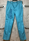 name printed workwear work pants blue