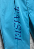 name printed workwear work pants blue