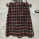 wool stitch skirt Yuki Torii red black