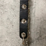 asymmetry silver chain belt