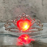 lighted rhinestone mini tiara