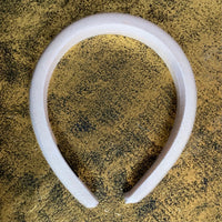 padded headband white