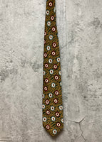 strange pattern tie brown
